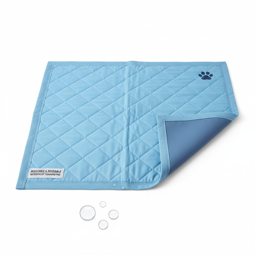 Tapete higiênico lavável azul para pets
