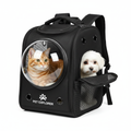 Mochila de transporte para pets com janela transparente