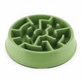 Comedouro lento verde anti-engasgo para pets